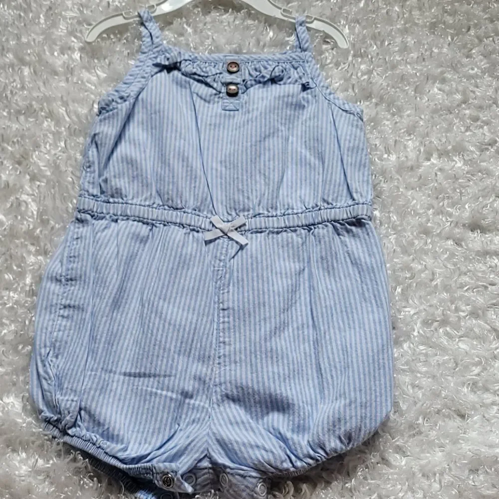 N/A stripe romper